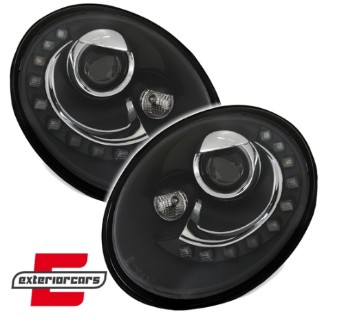 Prednja svjetla LED DayLight (crna) / Volkswagen New Beetle (10.1998-05.2005), LPVWL7