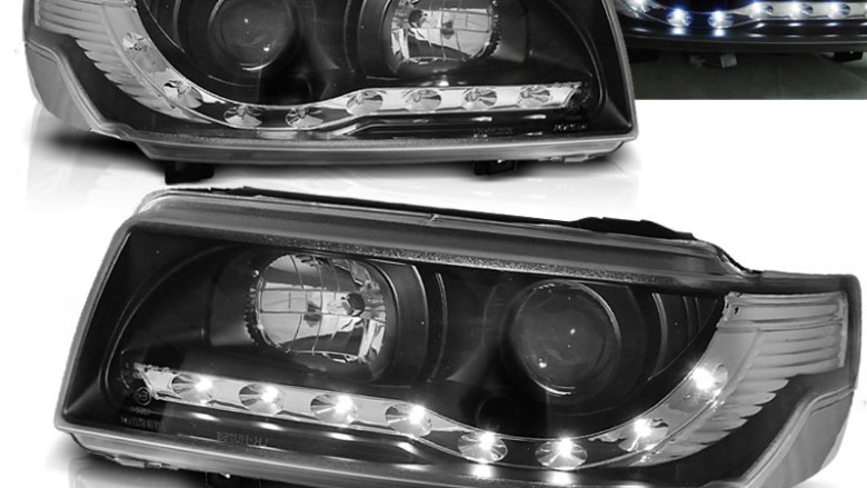 Prednja svjetla LED DayLight (crna) / Volkswagen Passat B4 (11.1993-05.1997), LPVW97