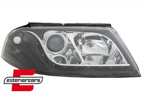 Prednja svjetla LED DayLight (crna) / Volkswagen Passat B5 3BG (09.2000-03.2005), LPVW56