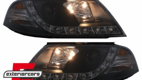 Prednja svjetla LED DayLight (crna) / Volkswagen Passat B5 3BG (09.2000-03.2005), LPVW82