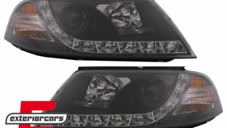 Prednja svjetla LED DayLight (crna) / Volkswagen Passat B5 3BG (09.2000-03.2005), LPVW82