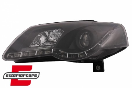 Prednja svjetla LED DayLight (crna) / Volkswagen Passat B6 3C (03.2005-2010), LPVWC2