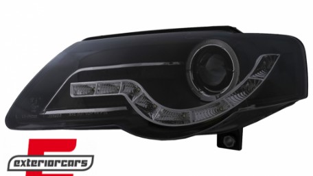 Prednja svjetla LED DayLight (crna) / Volkswagen Passat B6 3C (03.2005-2010), LPVWF7
