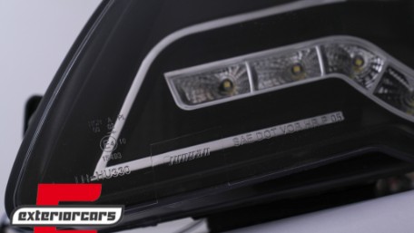 Prednja svjetla LED DayLight (crna) / Volkswagen Passat B6 3C (03.2005-2010), LPVWF7