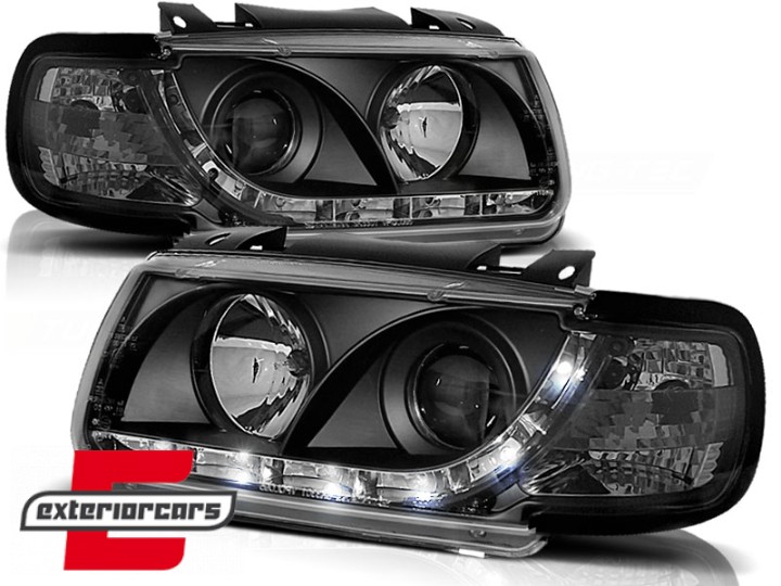 Prednja svjetla LED DayLight (crna) / Volkswagen Polo 6N (10.1994-09.1999), LPVWA4