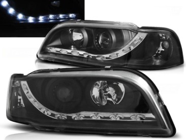 Prednja svjetla LED DayLight (crna) / VOLVO S40/V40 (96-00), LPVO06