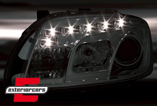 Prednja svjetla LED DayLight (crna) / VW Caddy (2003-2010) Touran I (2003-2006), LPVWC4