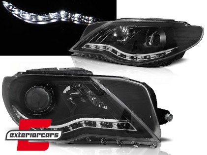 Prednja svjetla LED DayLight (crna) / VW Passat CC (2008-2012), LPVWJ5