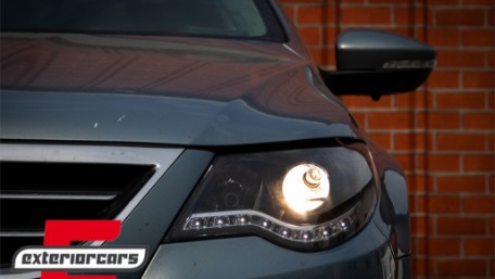 Prednja svjetla LED DayLight (crna) / VW Passat CC (2008-2012), LPVWJ5