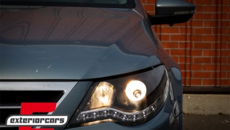 Prednja svjetla LED DayLight (crna) / VW Passat CC (2008-2012), LPVWJ5