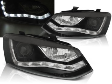 Prednja svjetla LED DayLight (crna) / VW Polo 6R (03.2009-03.2014), LPVWN6