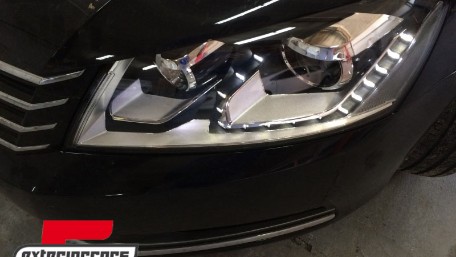 Prednja svjetla LED DayLight (crna) / VW Volkswagen Passat B7 (2010-2014), LPVWK4