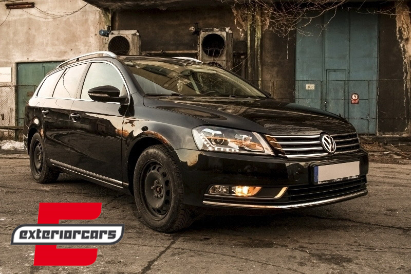Prednja svjetla LED DayLight (crna) / VW Volkswagen Passat B7 (2010-2014), LPVWK4