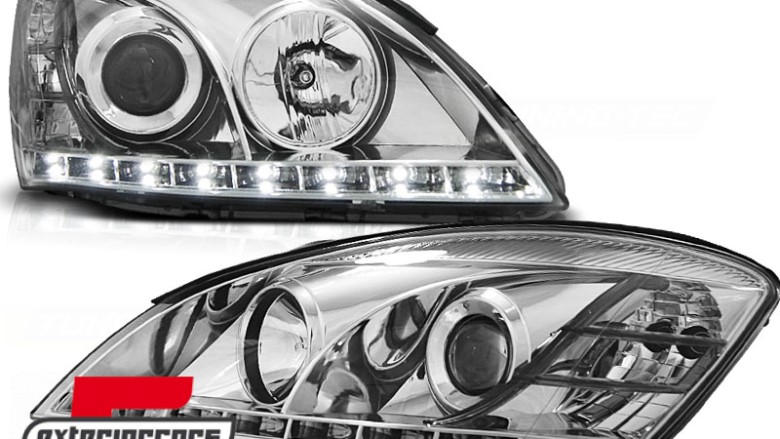 Prednja svjetla LED DayLight dizajn (chrome) / Kia Ceed (2006-2009), LPKI01