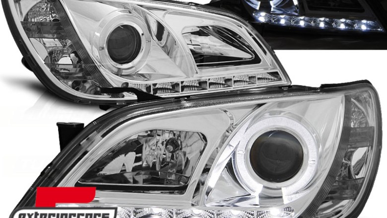 Prednja svjetla LED DayLight dizajn (chrome) / Lexus IS XE10 Facelift (2001-2005), LPLE01