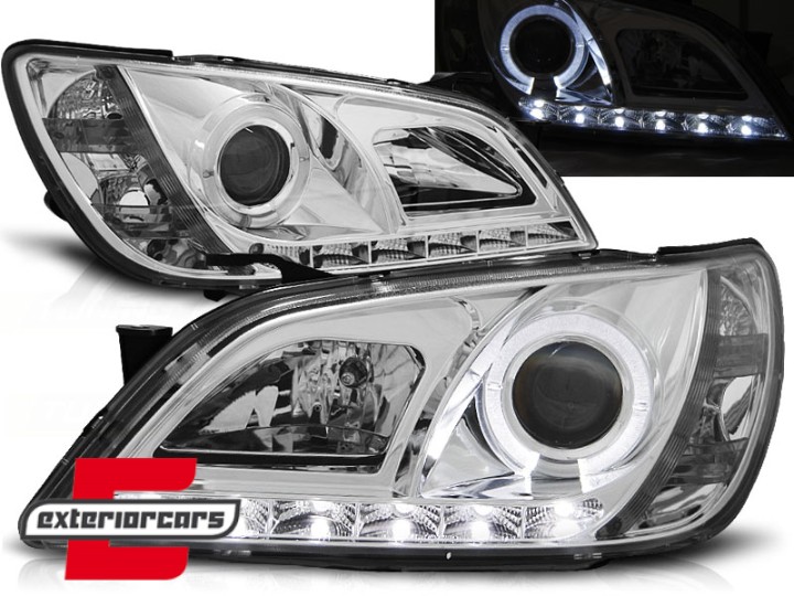 Prednja svjetla LED DayLight dizajn (chrome) / Lexus IS XE10 Facelift (2001-2005), LPLE01