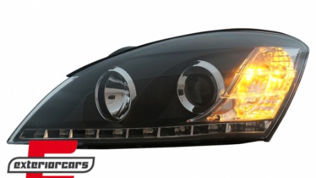 Prednja svjetla LED DayLight dizajn (crna) / Kia Ceed (2006-2009), LPKI02