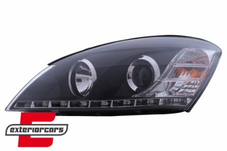 Prednja svjetla LED DayLight dizajn (crna) / Kia Ceed (2006-2009), LPKI02