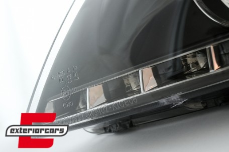 Prednja svjetla LED DayLight dizajn (crna) / Kia Ceed (2006-2009), LPKI02