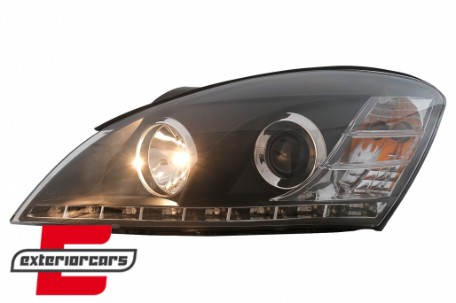 Prednja svjetla LED DayLight dizajn (crna) / Kia Ceed (2006-2009), LPKI02