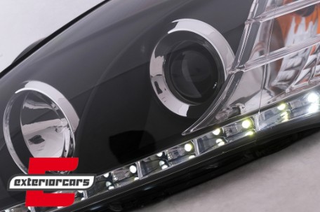 Prednja svjetla LED DayLight dizajn (crna) / Kia Ceed (2006-2009), LPKI02
