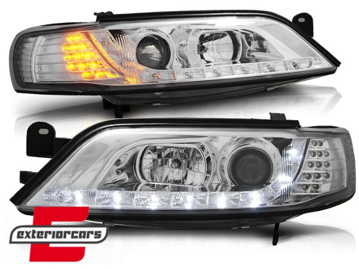 Prednja svjetla LED DayLight LED žmigavci (chrome) / Opel Vectra B (1995-12.1998), LPOP73