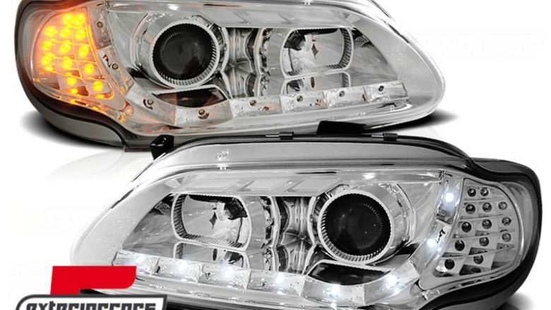 Prednja svjetla LED DayLight LED žmigavci (chrome) / RENAULT MEGANE/SCENIC (96-99), LPRE25