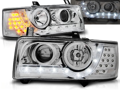 Prednja svjetla LED DayLight LED žmigavci (chrome) / VW T4 (1990-03.2003), LPVWF0