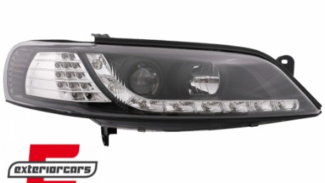 Prednja svjetla LED DayLight LED žmigavci (crna) / Opel Vectra B (1995-12.1998), LPOP74