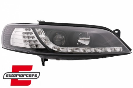 Prednja svjetla LED DayLight LED žmigavci (crna) / Opel Vectra B (1995-12.1998), LPOP74