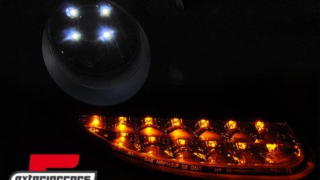 Prednja svjetla LED DayLight LED žmigavci (crna) / PORSCHE BOXSTER 911 996 (1996-2004), LPPO02
