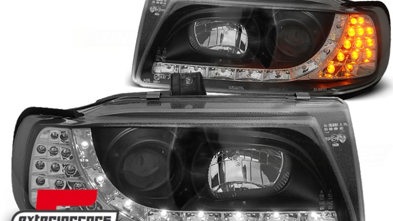 Prednja svjetla LED DayLight LED žmigavci (crna) / SEAT IBIZA/CORDOBA (93-99), LPSE16
