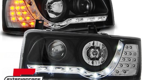 Prednja svjetla LED DayLight LED žmigavci (crna) / VW T4 (1990-03.2003), LPVWF1
