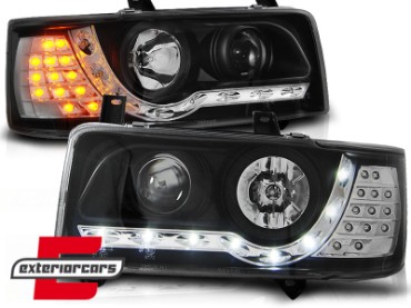 Prednja svjetla LED DayLight LED žmigavci (crna) / VW T4 (1990-03.2003), LPVWF1