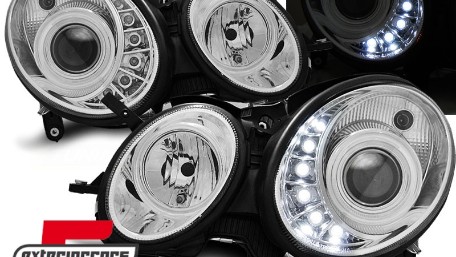 Prednja svjetla LED DayLight XENON (chrome) / Mercedes E-klasa W211 S211 (2002-04.2006), LPMED7