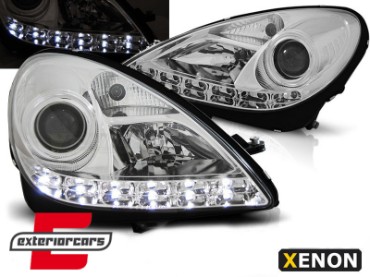Prednja svjetla LED DayLight Xenon (chrome) / Mercedes SLK R171 (2004-2011), LPMEE2