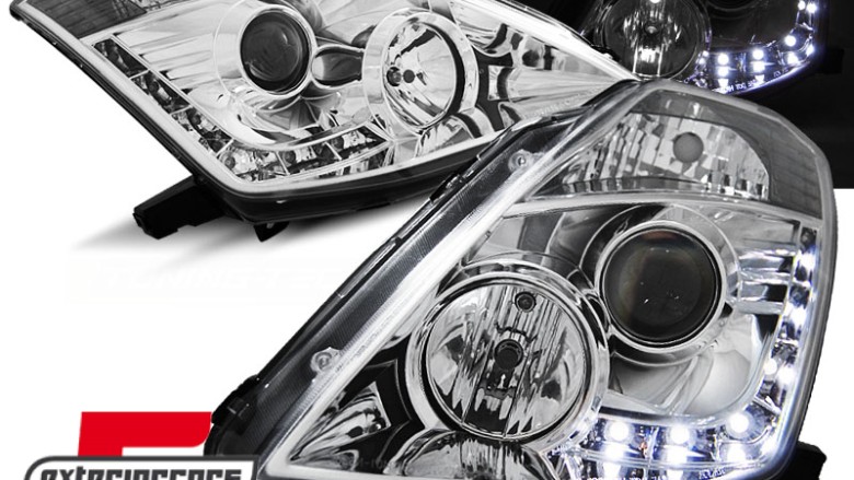 Prednja svjetla LED DayLight Xenon (chrome) / Nissan 350Z (2003-2005), LPNI03