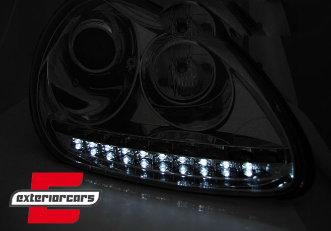Prednja svjetla LED DayLight Xenon (chrome) / Porsche Cayenne (02-06), LPPO03