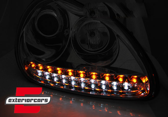 Prednja svjetla LED DayLight Xenon (chrome) / Porsche Cayenne (02-06), LPPO03
