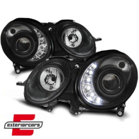 Prednja svjetla LED DayLight XENON (crna) / Mercedes E-klasa W211 S211 (2002-04.2006), LPMED8