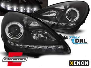 Prednja svjetla LED DayLight Xenon (crna) / Mercedes SLK R171 (2004-2011), LPMEE5
