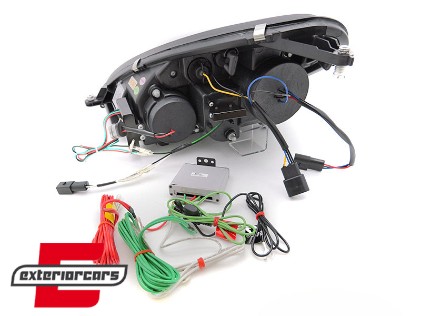 Prednja svjetla LED DayLight Xenon (crna) / Mercedes SLK R171 (2004-2011), LPMEE5