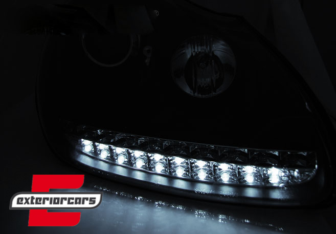 Prednja svjetla LED DayLight Xenon (crna) / Porsche Cayenne (02-06), LPPO04