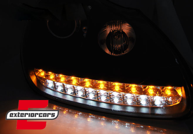 Prednja svjetla LED DayLight Xenon (crna) / Porsche Cayenne (02-06), LPPO04