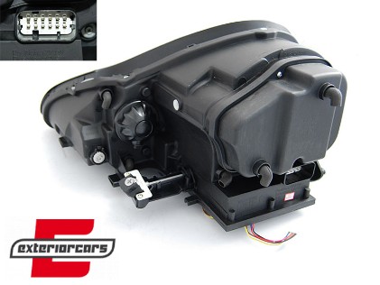 Prednja svjetla LED DayLight Xenon (crna) / Porsche Cayenne (02-06), LPPO10