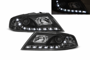 Prednja svjetla LED DayLight Xenon (crna) / Škoda Octavia II (03.2004-2008), LPSK10