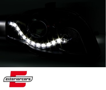 Prednja svjetla LED DayLights (chrome) / Audi A4 B7 (2004-2008), LPAU51