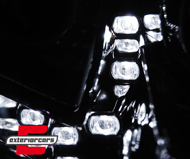 Prednja svjetla LED DayLights (chrome) / Ford Focus III Mk3 (2010-2014), LPFO60