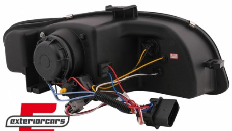 Prednja svjetla LED DayLights (crna) / Audi A4 B7 (2004-2008), LPAUE5