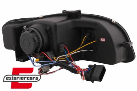 Prednja svjetla LED DayLights (crna) / Audi A4 B7 (2004-2008), LPAUE5
